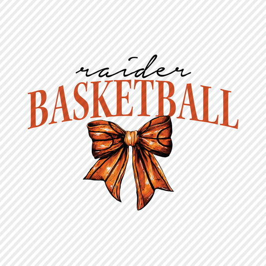 Raider Basketball bow graphic
