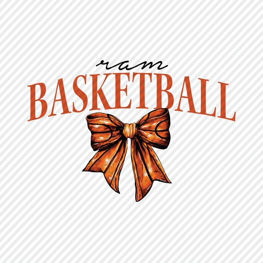 Ram Basketball bow graphic