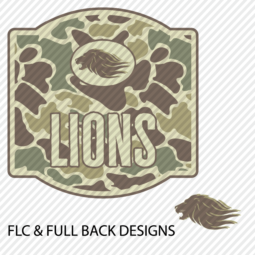 Camo Block Lions