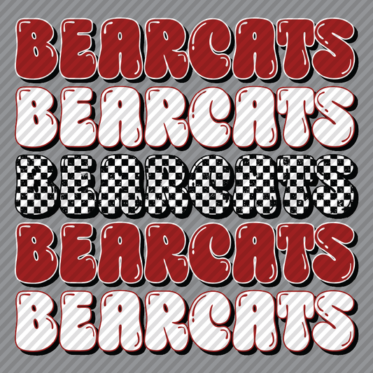 Checkerboard Mascot - Bearcats