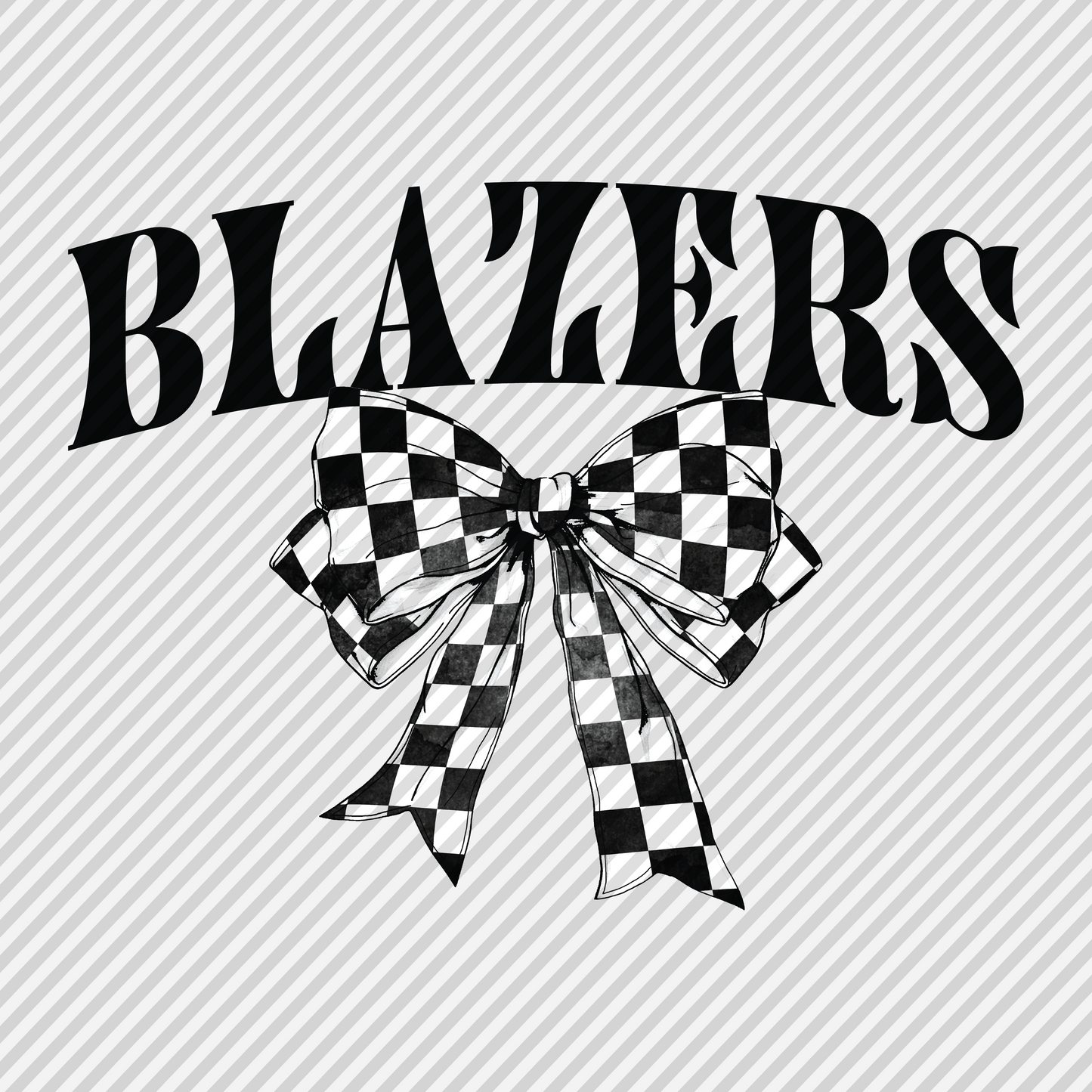 Checkered Bow - Blazers