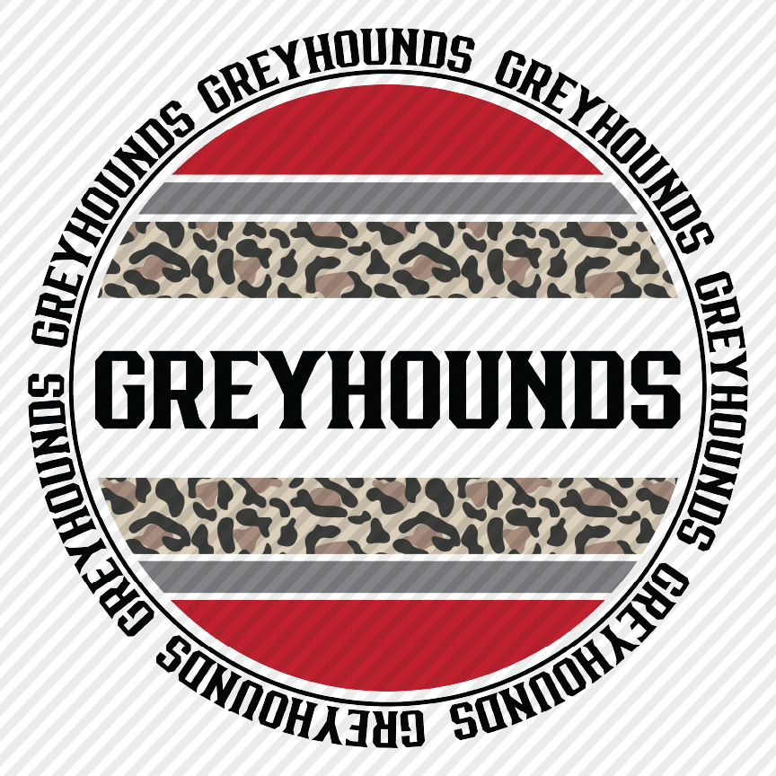 Greyhounds leopard circle