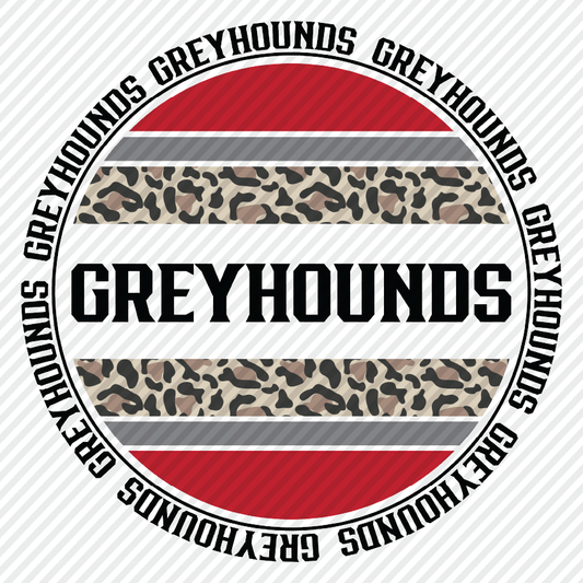 Greyhounds leopard circle