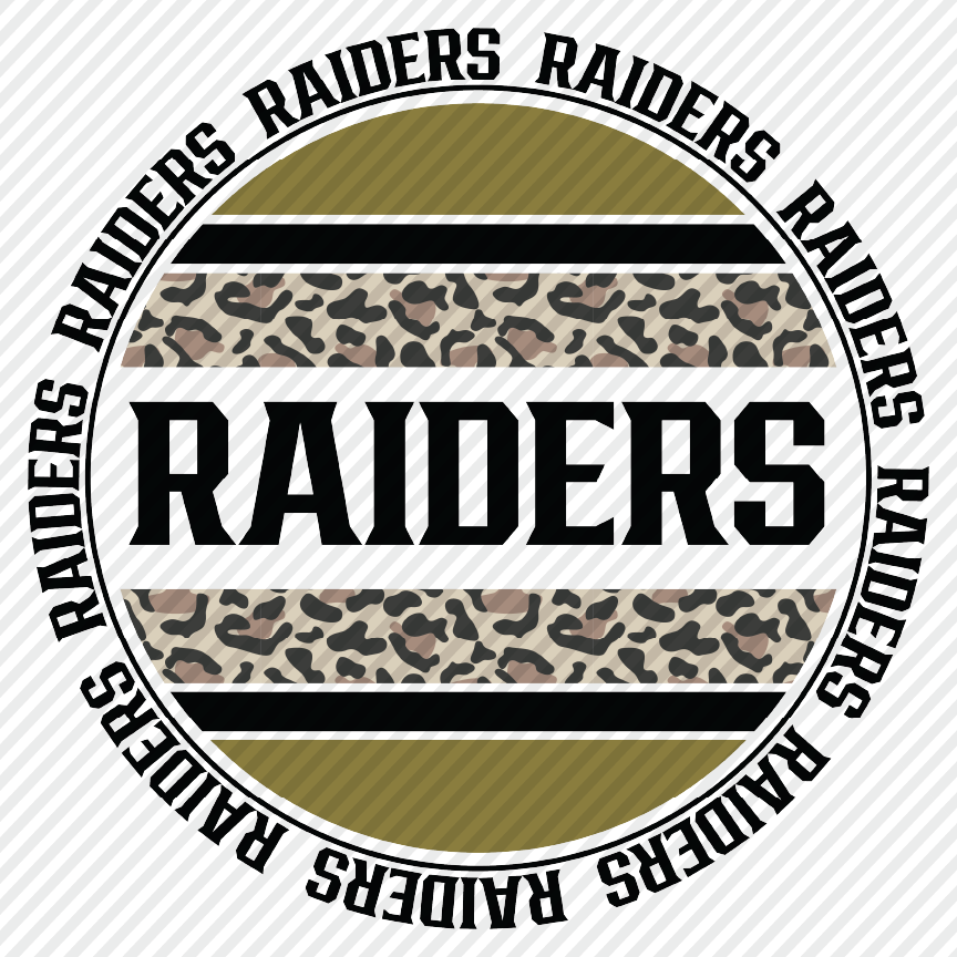 Raiders leopard circle