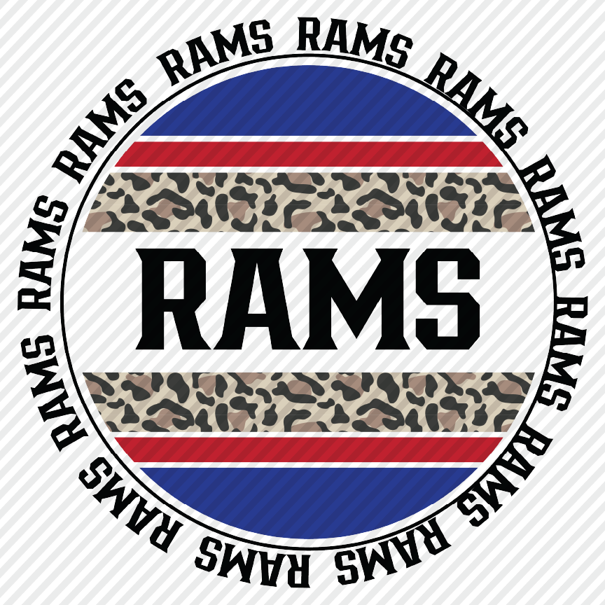 Rams leopard circle