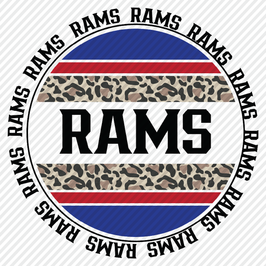 Rams leopard circle