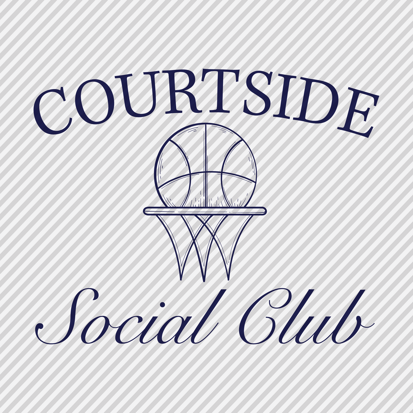 Courtside Social Club - basketball - navy