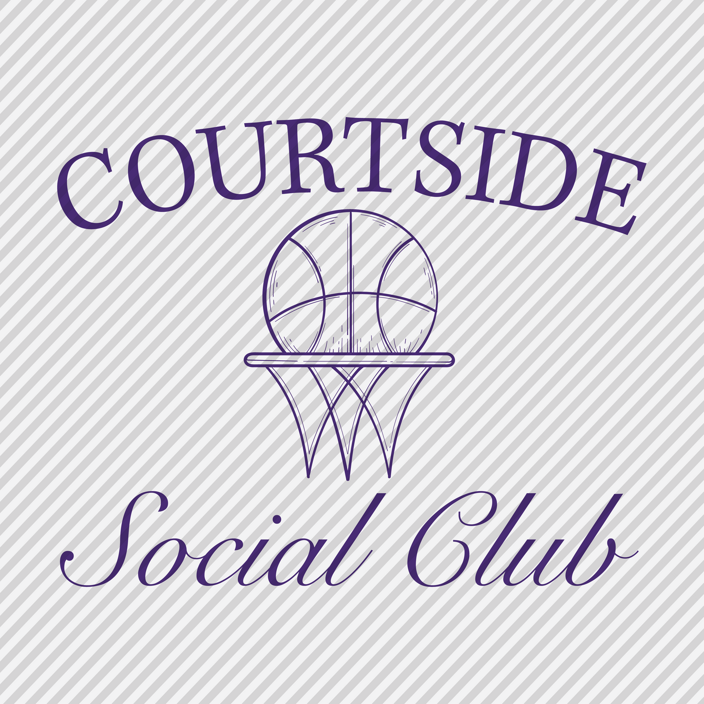 Courtside Social Club - basketball - purple