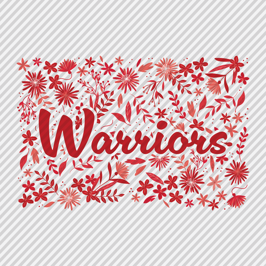 Floral - Warriors (red)