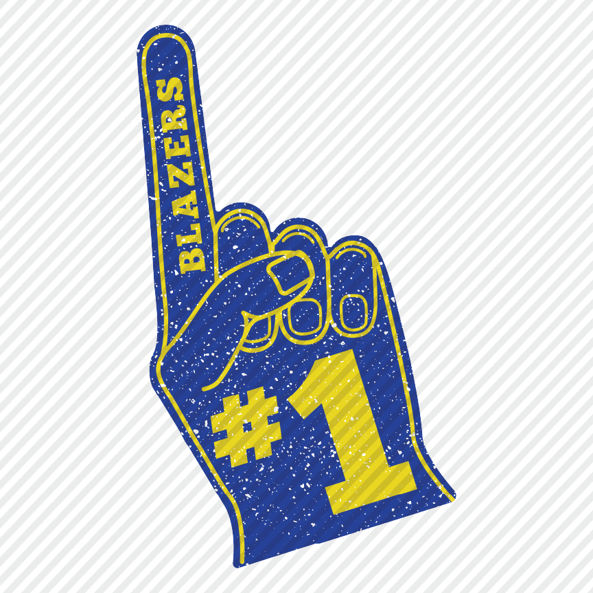 Foam Finger - Blazers