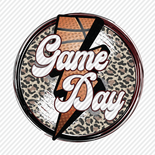 Game Day Leopard with maroon & grey