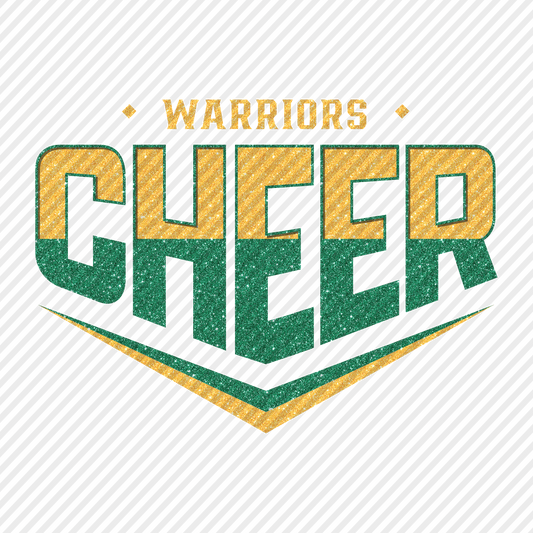 Glitter Cheer - Warriors (green)