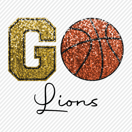 Go Sequins Basketball - Lions