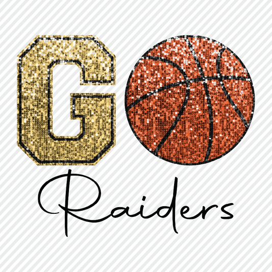 Go Sequins Basketball - Raiders
