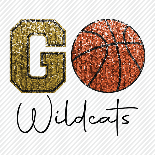 Go Sequins Basketball - Wildcats