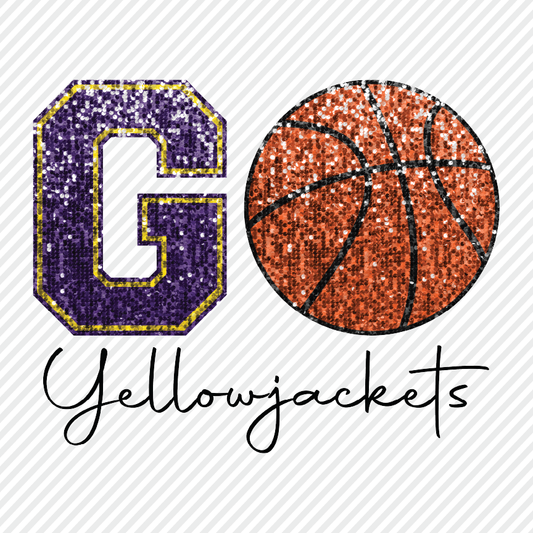 Go Sequins Basketball - Yellowjackets