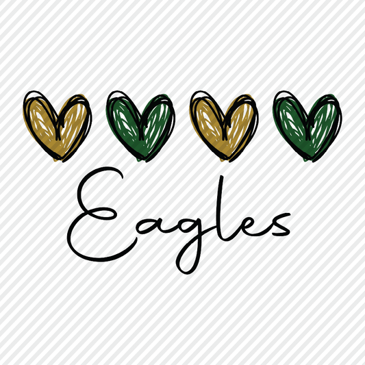 Heart Sketch Eagles