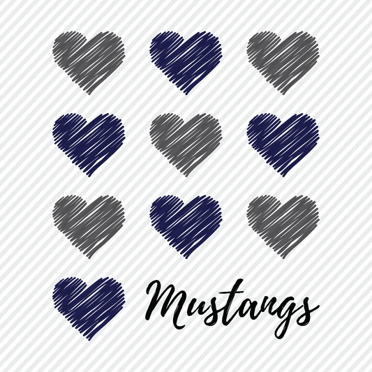 Heart Sketch Mustangs
