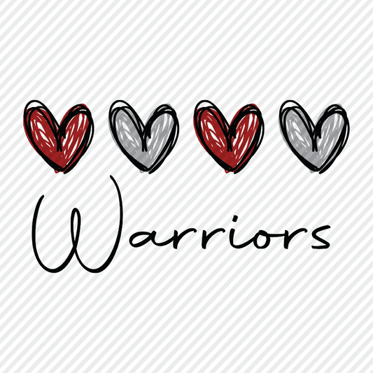 Heart Sketch - Warriors