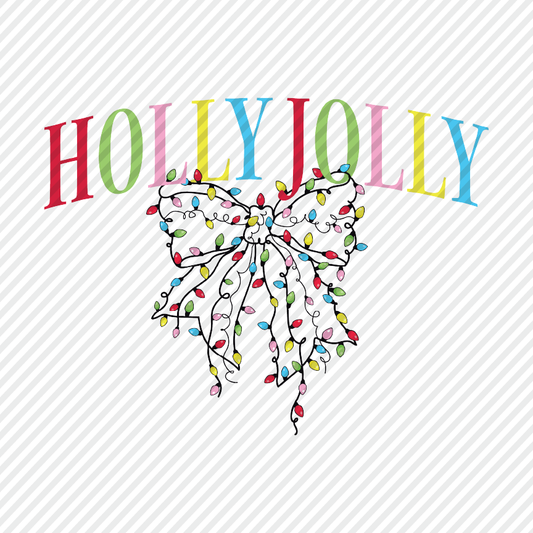 Holly Jolly with Christmas lights