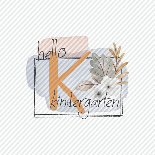 Kindergarten Floral graphic