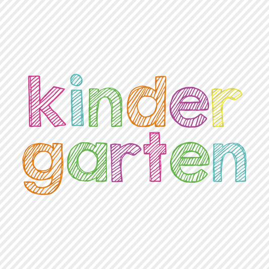 Kindergarten colorful sketch