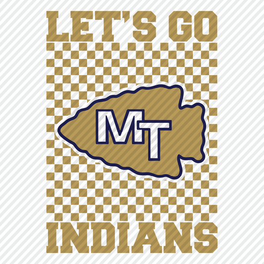 Let's Go Indians - gold