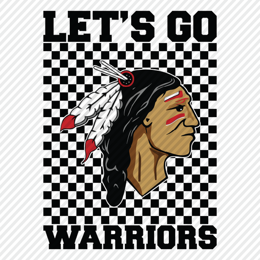 Let's Go Warriors - black