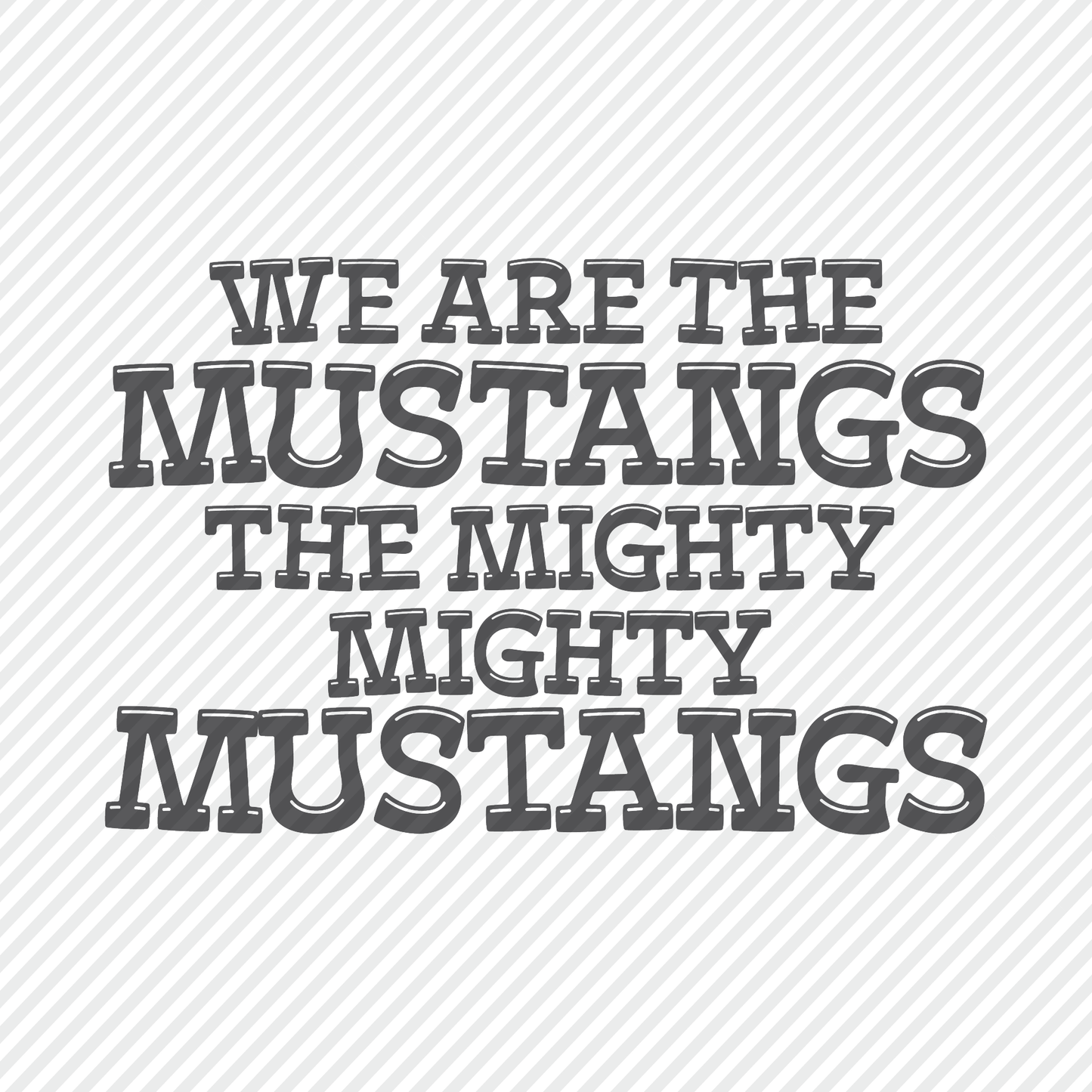 Mighty Mighty Mustangs Cheer