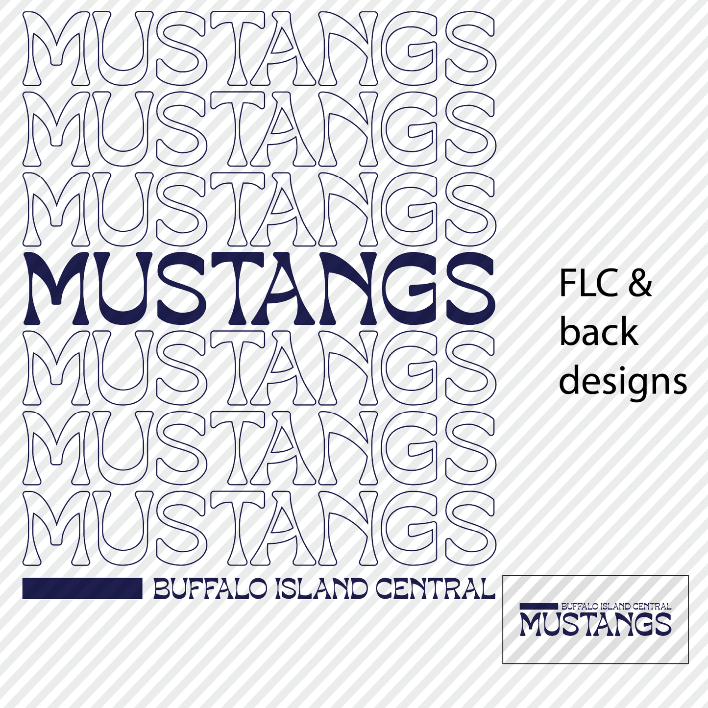 Mustangs Funky - navy