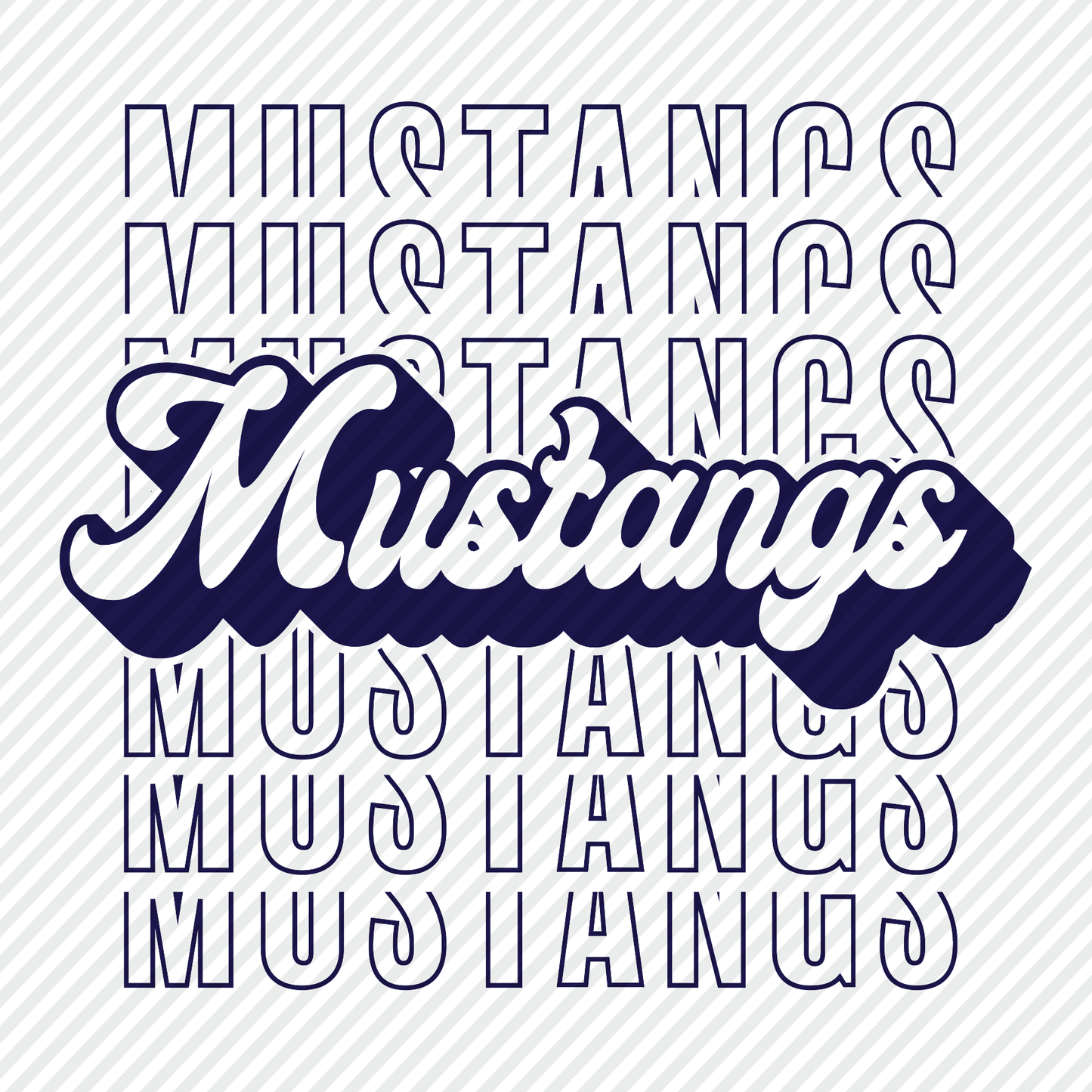 Mustangs Overlapping