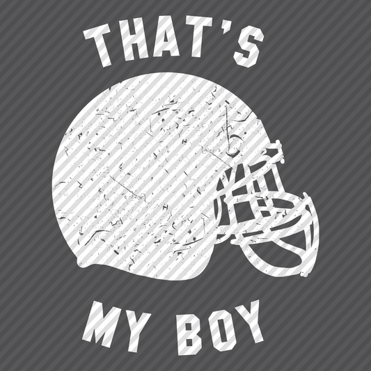 That’s My Boy football helmet