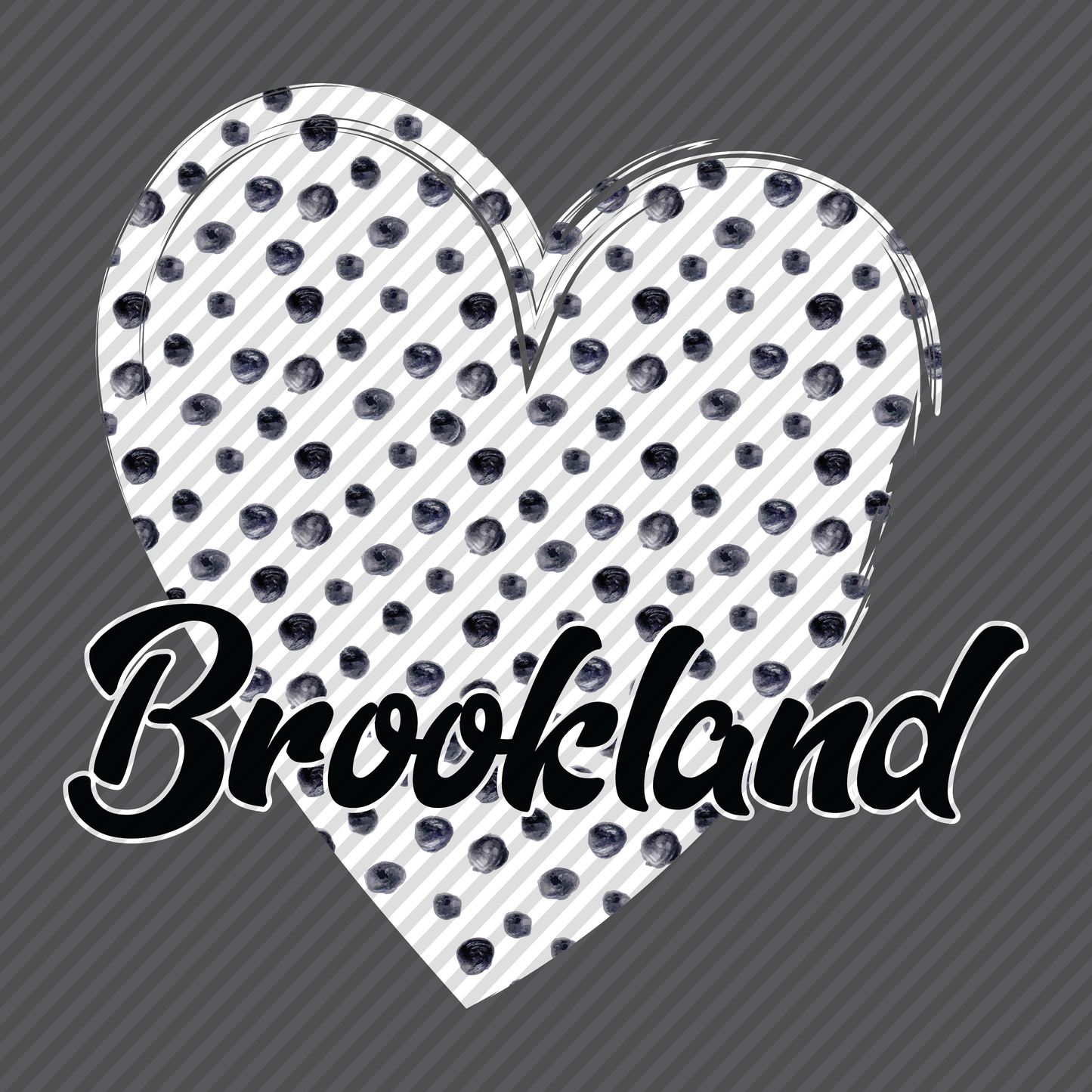 B&W Polkadot Heart - Brookland