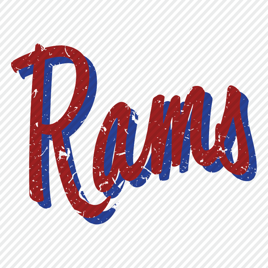 Rams with Shadow (plain & distressed)