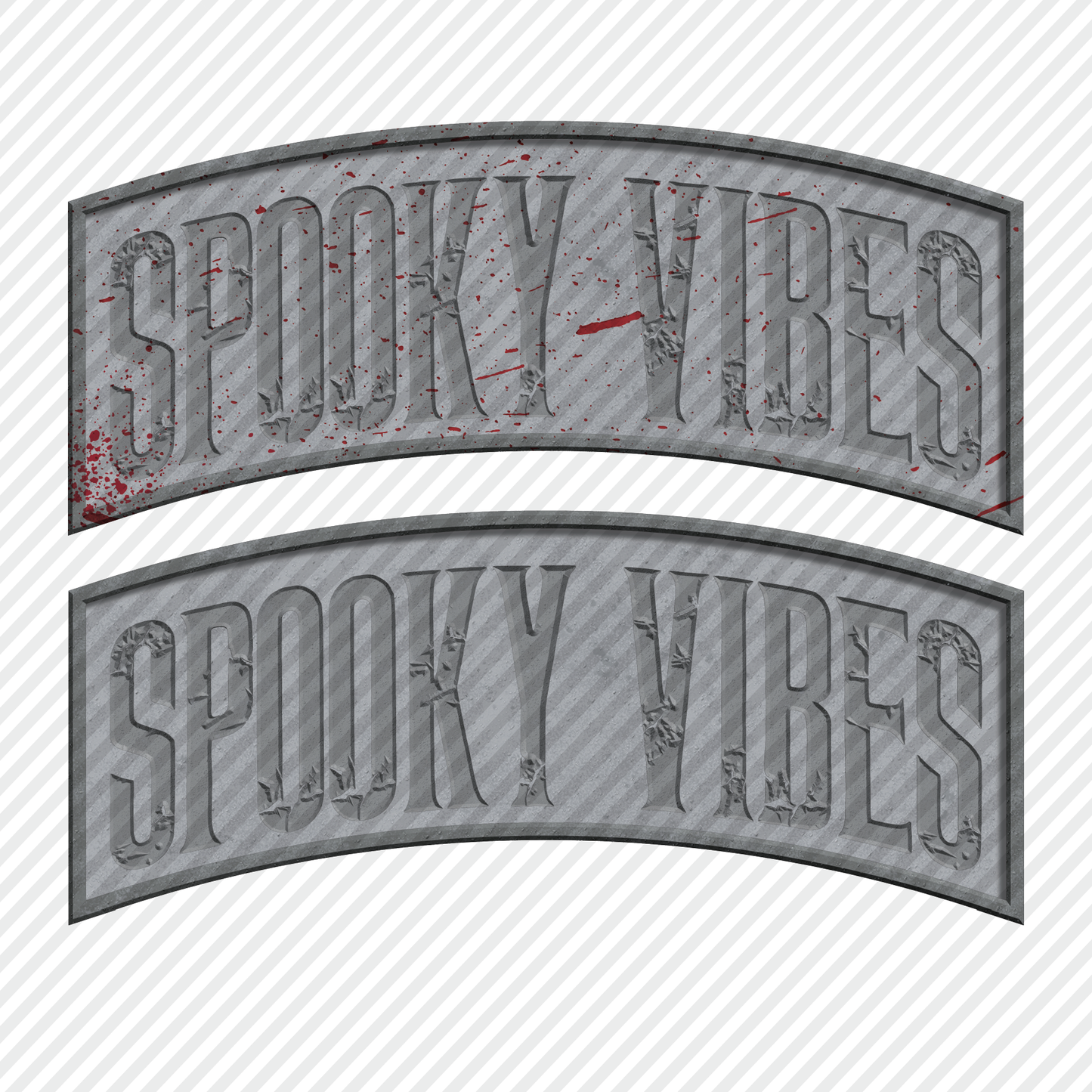 Spooky Vibes Gravestone (with & without splatter)