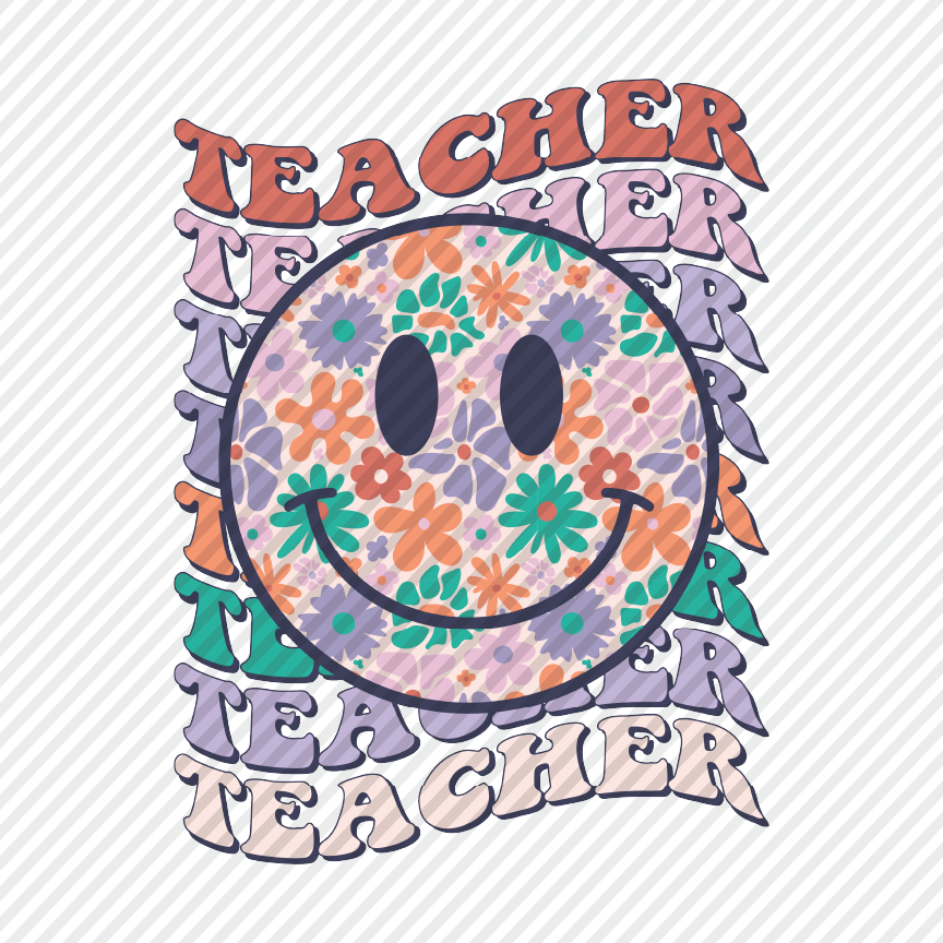 Teacher floral smiles