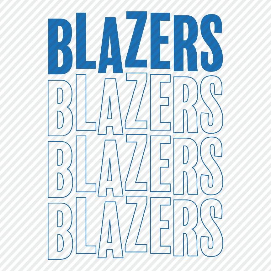 Wobble Blazers - blue & yellow