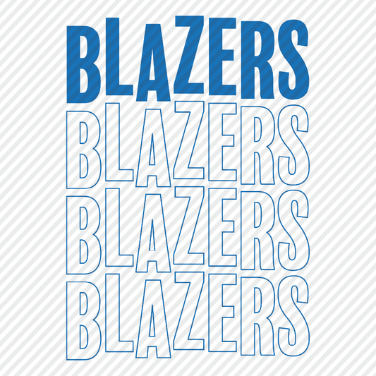 Wobble Blazers - blue & yellow