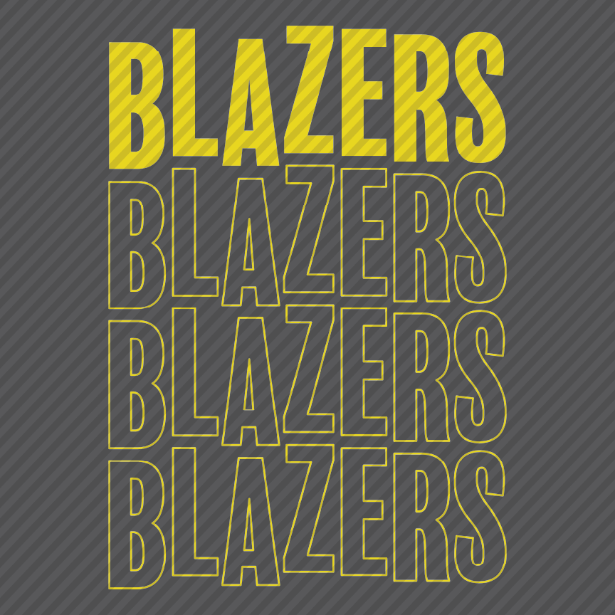 Wobble Blazers - blue & yellow