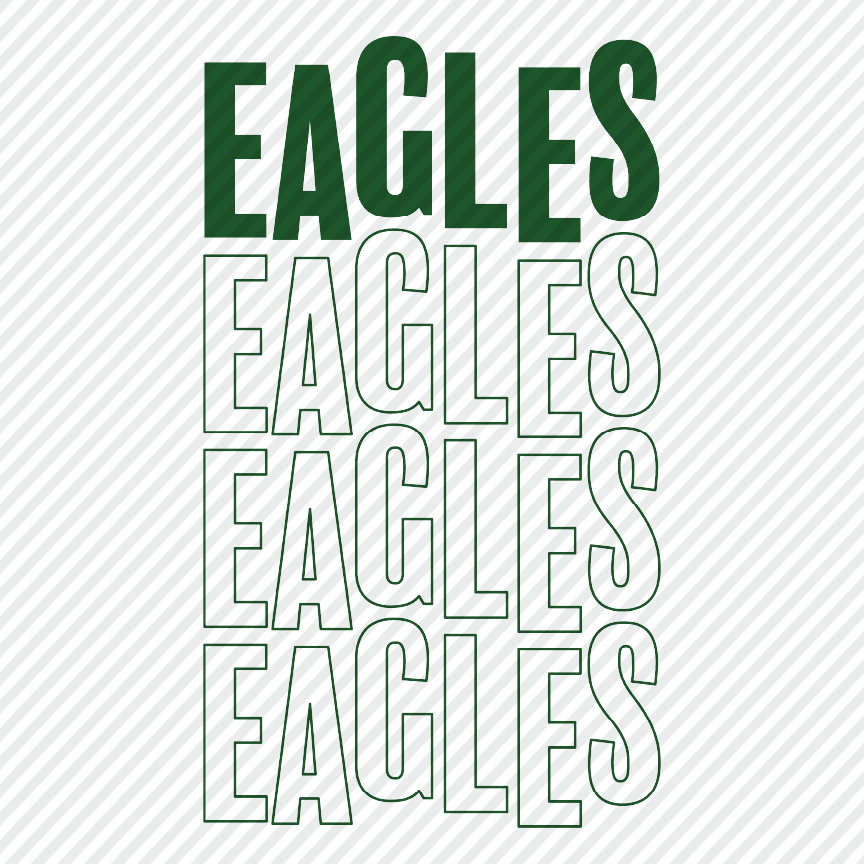 Wobble Eagles - green & gold