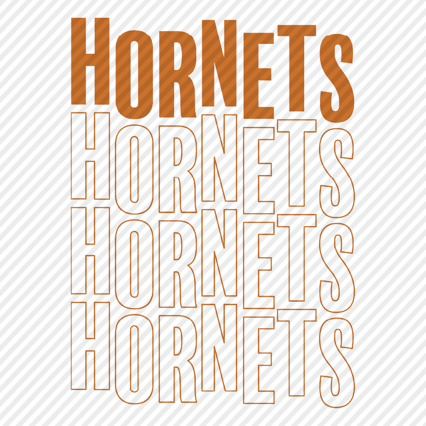 Wobble Hornets - orange & black