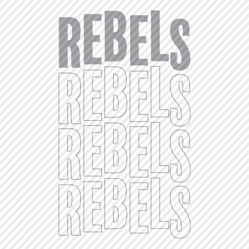 Wobble Rebels - grey & maroon
