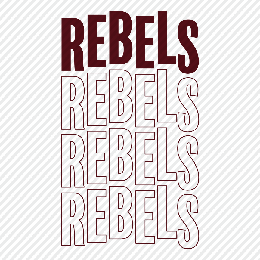 Wobble Rebels - grey & maroon