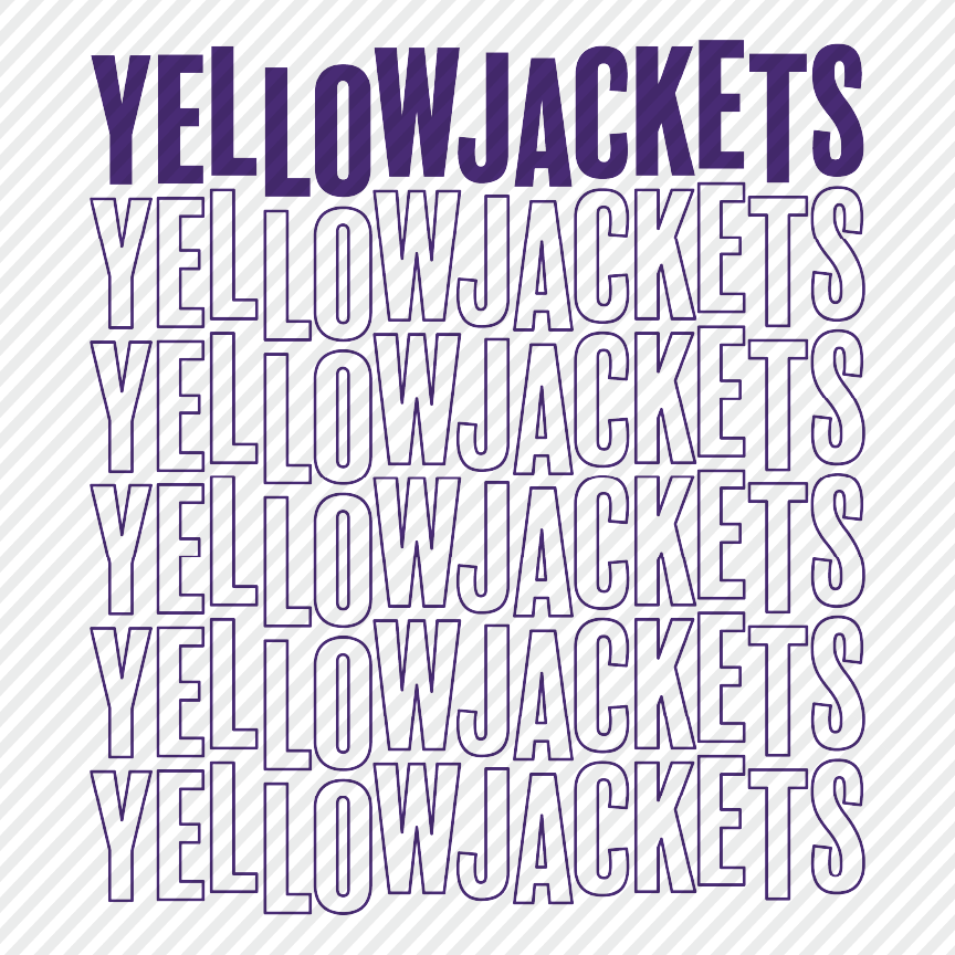 Wobble Yellowjackets - yellow & purple