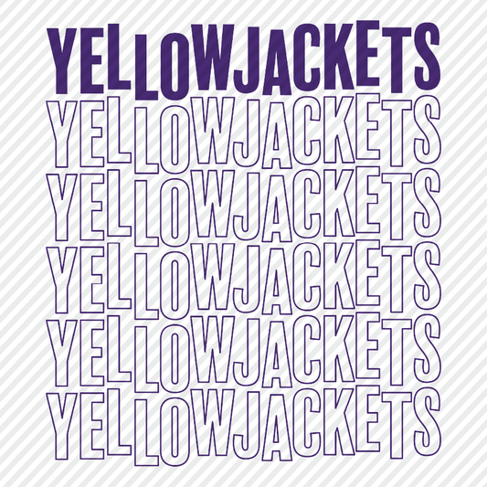 Wobble Yellowjackets - yellow & purple